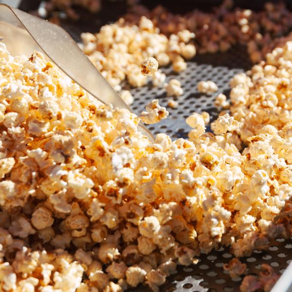 Close-up of fresh kettle corn